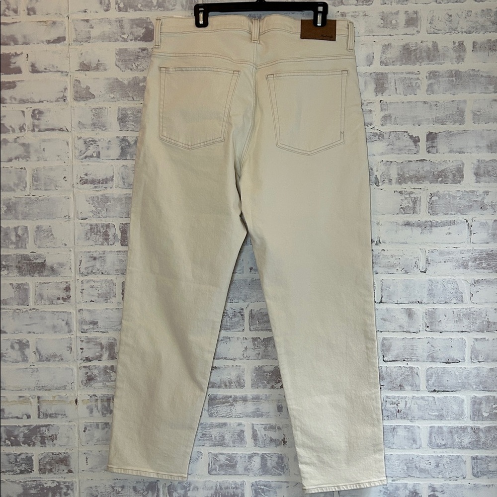 Madewell Men’s 36 X 32 Relaxed Taper Jeans Denim Stretch NWT VTG Canvas/ Cream - Picture 6 of 8